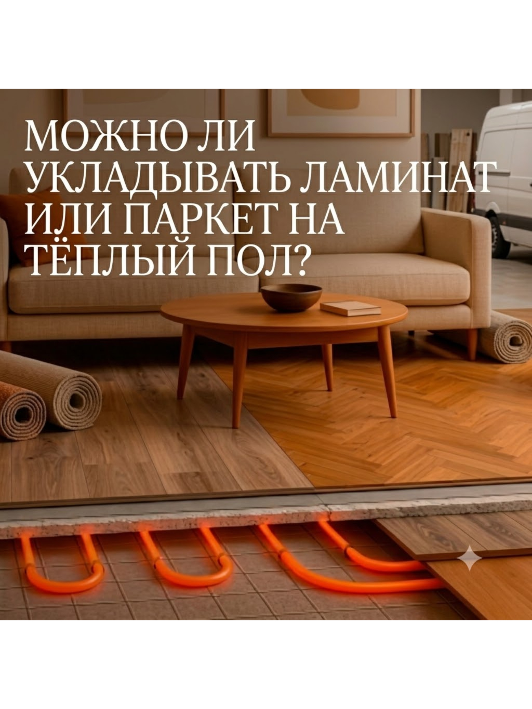 Можно ли укладывать ламинат и паркет на тёплый пол?